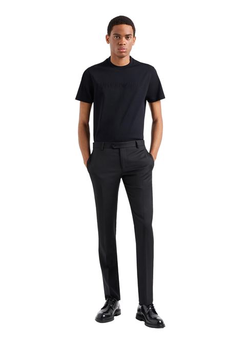 Jersey T-shirt with jacquard logo EMPORIO ARMANI | T-shirt | 8N1TD2 1JGYZ0974